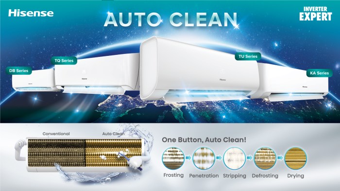 Latest Hisense aircond has a feature to give a clean air with one click ... Latest Hisense aircond has a feature to give a clean air with one click ...